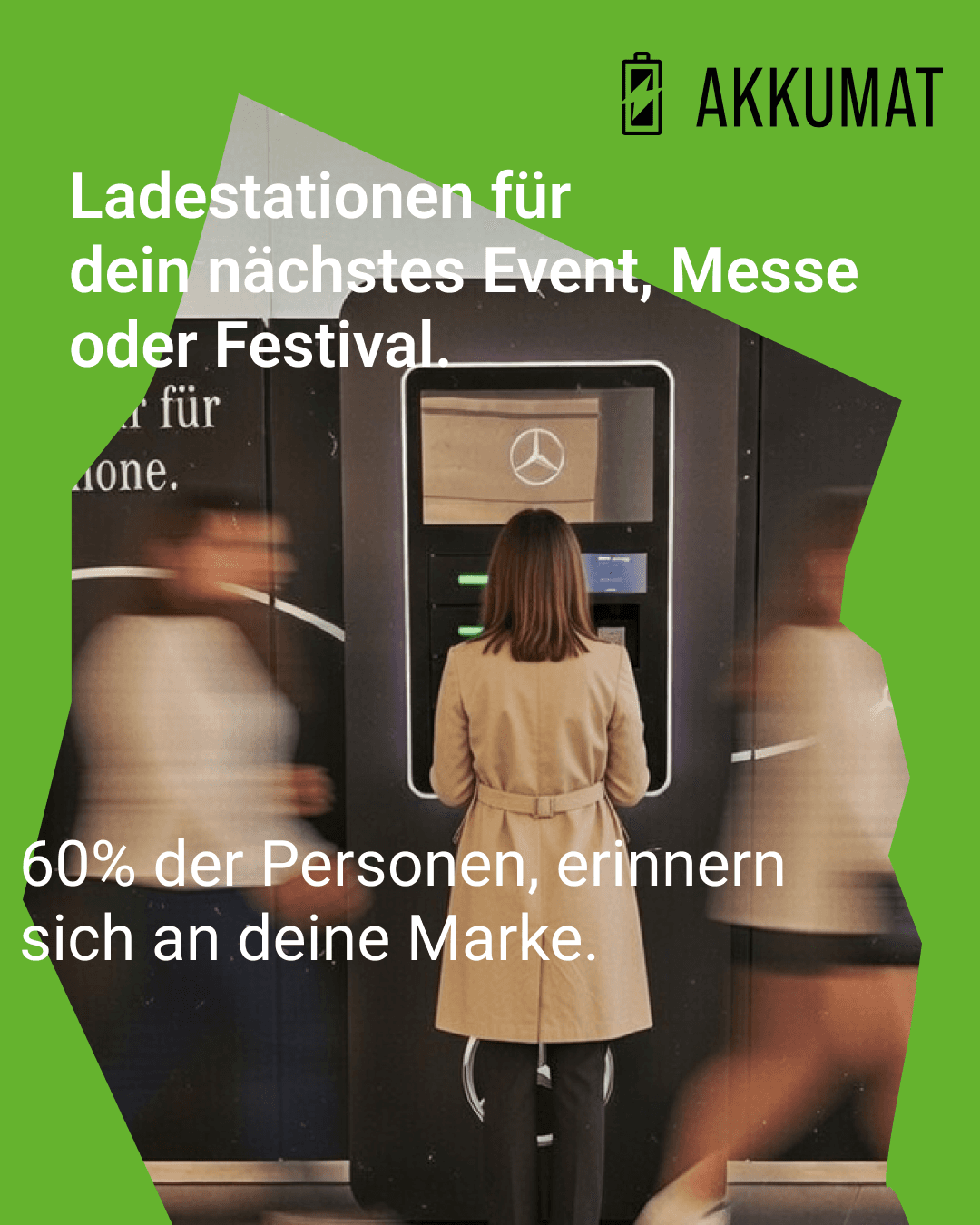 Akkumat Event-Ladestationen Feed-Creative
